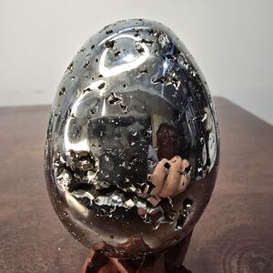 Pyrite Crystal Egg